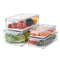 Caja de almacenamiento plástica apilable los 30*30*14cm del almacenamiento de la comida del congelador del ANIMAL DOMÉSTICO