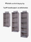 Seis estantes no tejidos los 27*27*80cm del armario de la ejecución del almacenamiento de los compartimientos